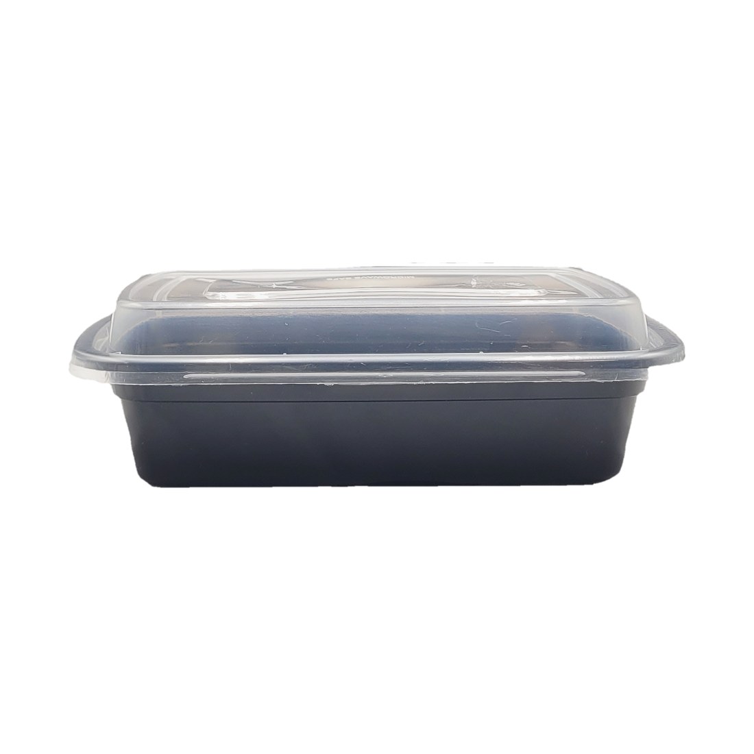 Rectangular Container 24 oz, with Lid, Black