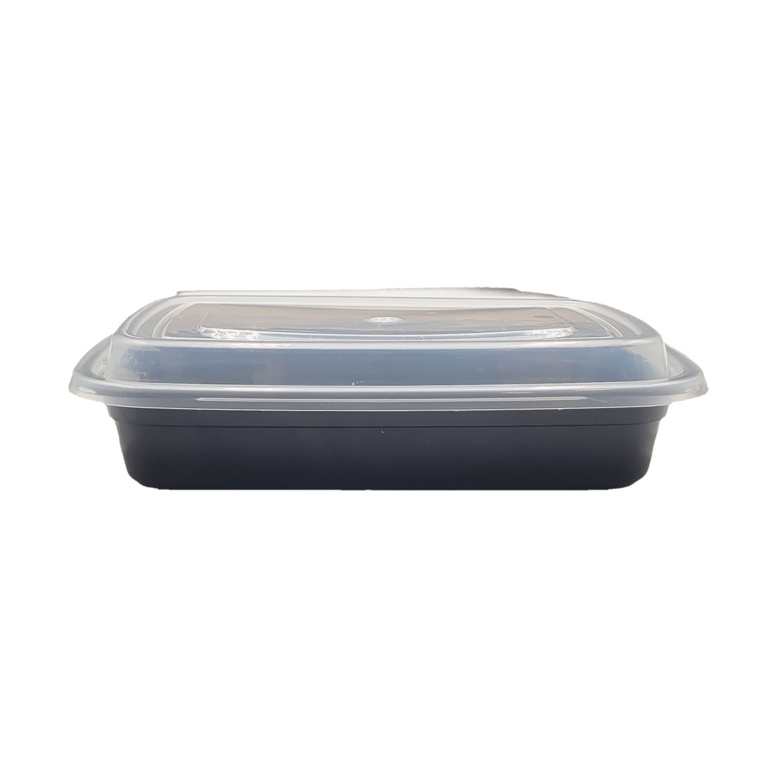 Rectangular Container 28 oz, with Lid, Black