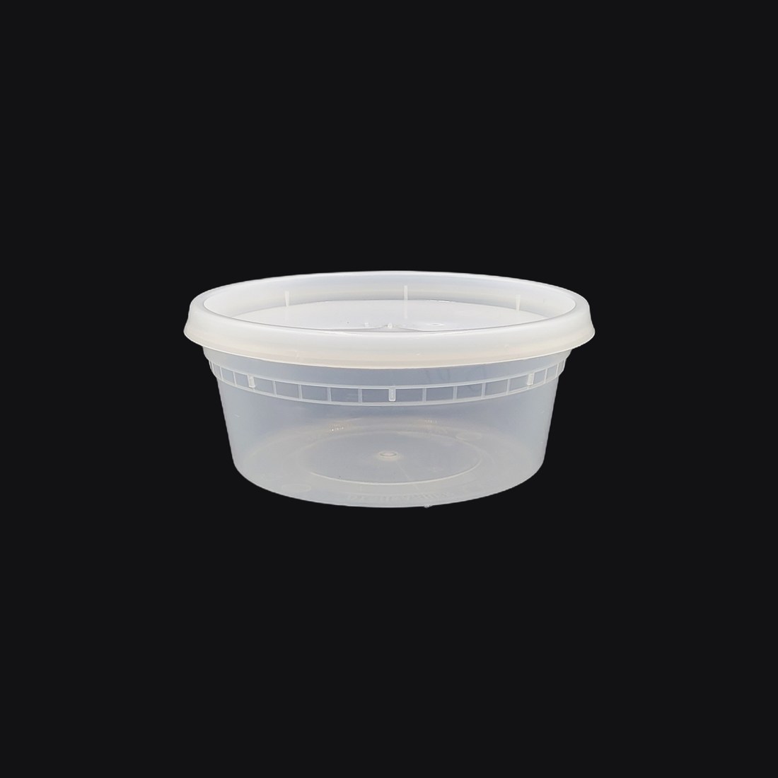 Safelock Clear Container 8 oz, with Lid