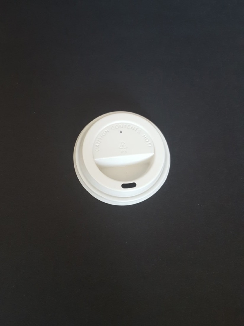 8 oz White Lids for Hot Paper Cup