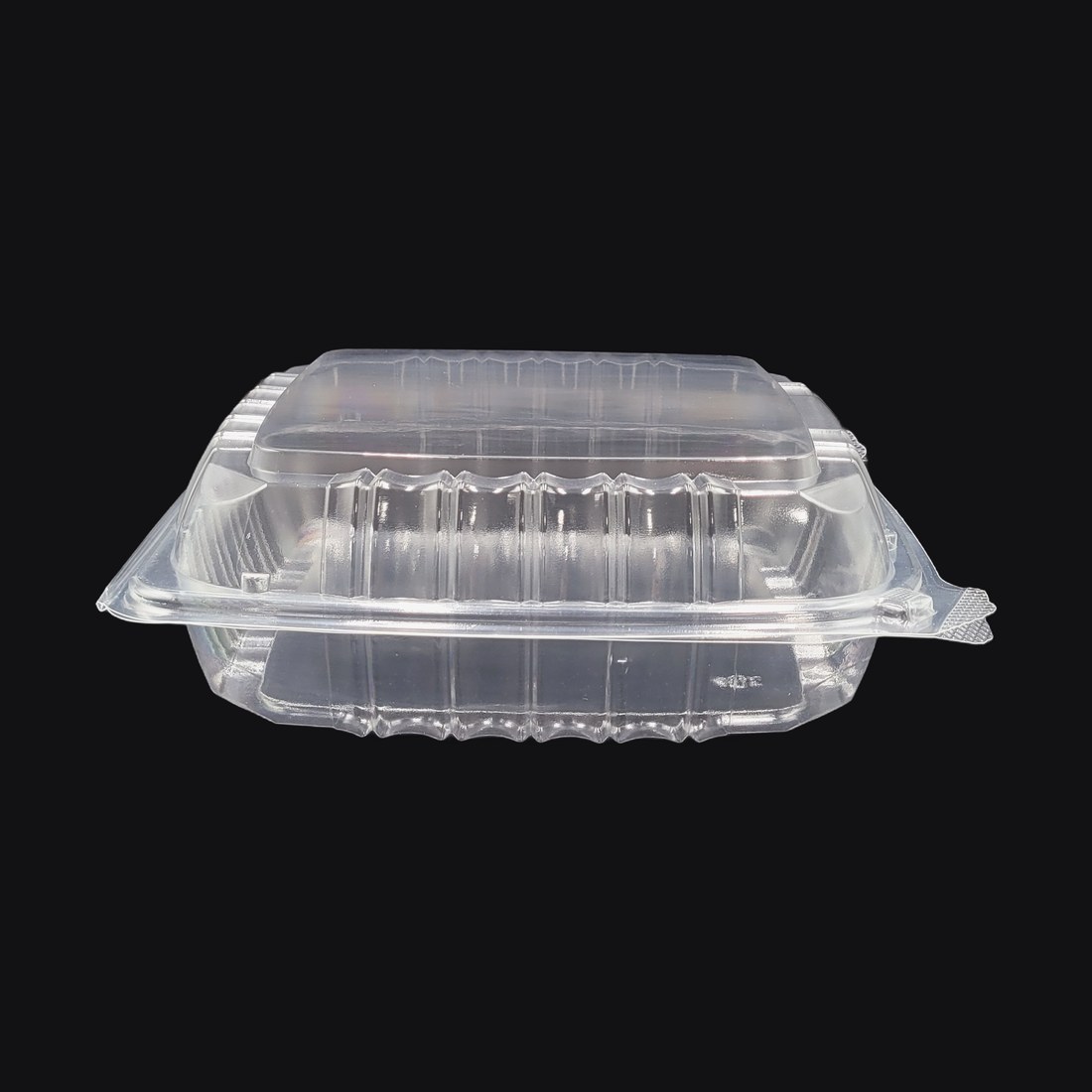 Hinged Clamshell 9"x9", 1-Compartment, Clear