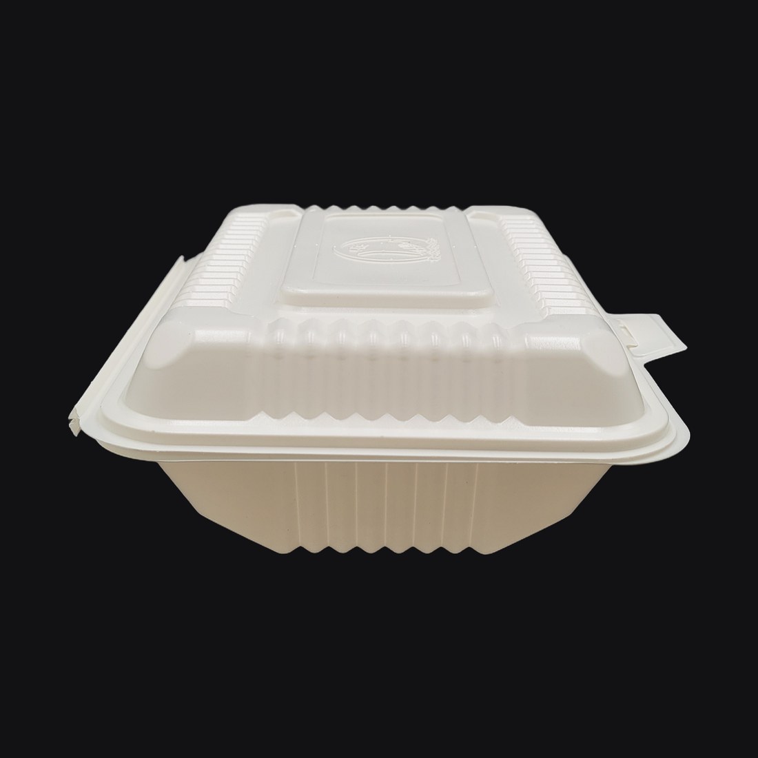 Hinged Clamshell 7"x5"x3", 1-Compartment, White PP