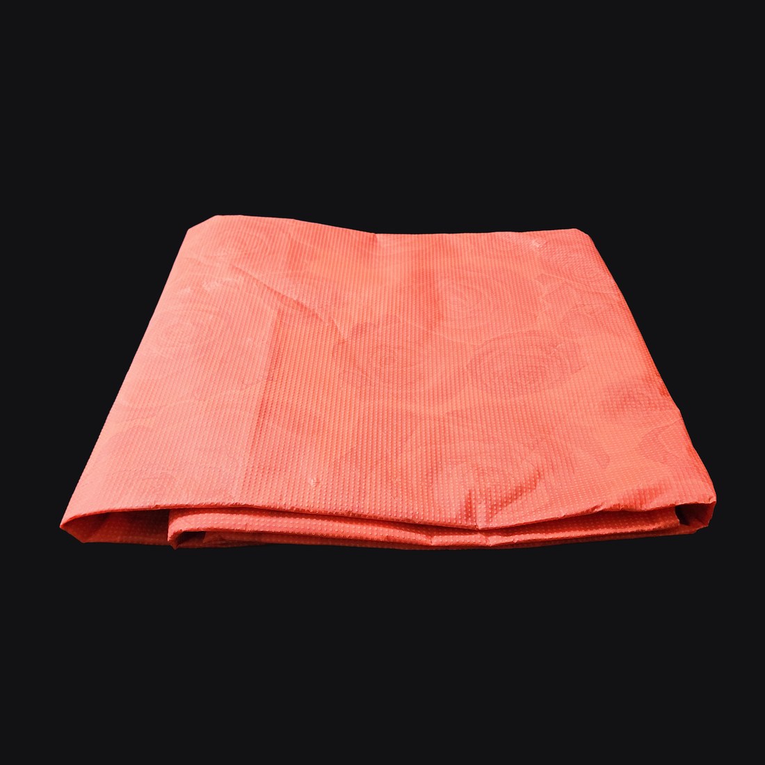 Plastic Tablecloth 2.2 × 2.2 m, Red — folded in 10s