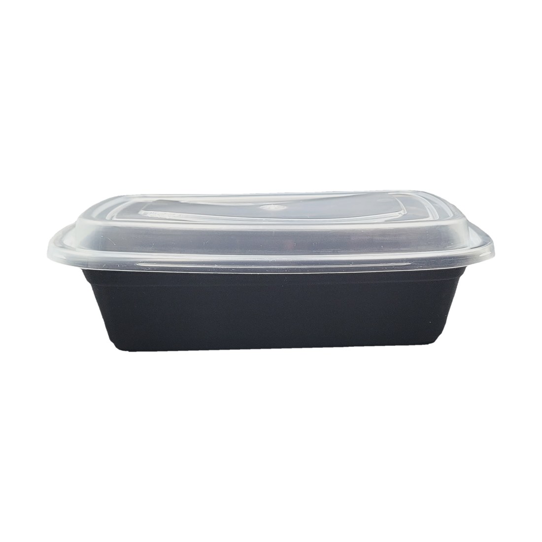 Rectangular Container 38 oz, with Lid, Black