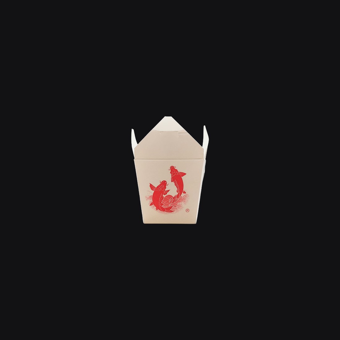 Takeout Food Pail 32 oz, Fish Print