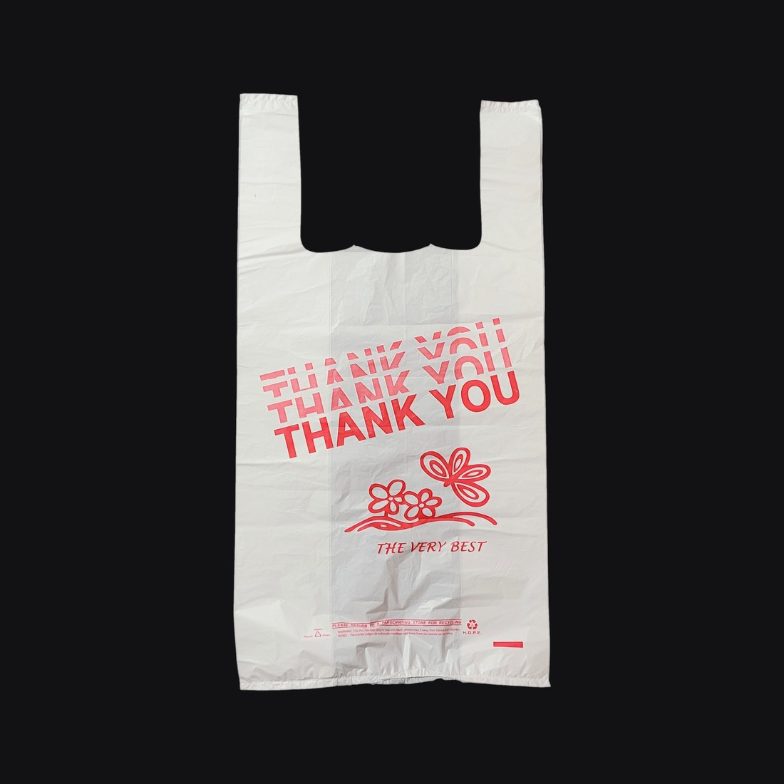 Thank You Bag HD 12 × 7 × 23 in, 15 micron