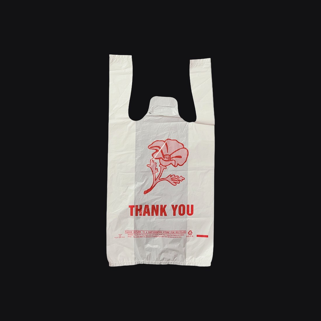 Thank You Bag HD 8 × 4 × 16 in, 11 micron